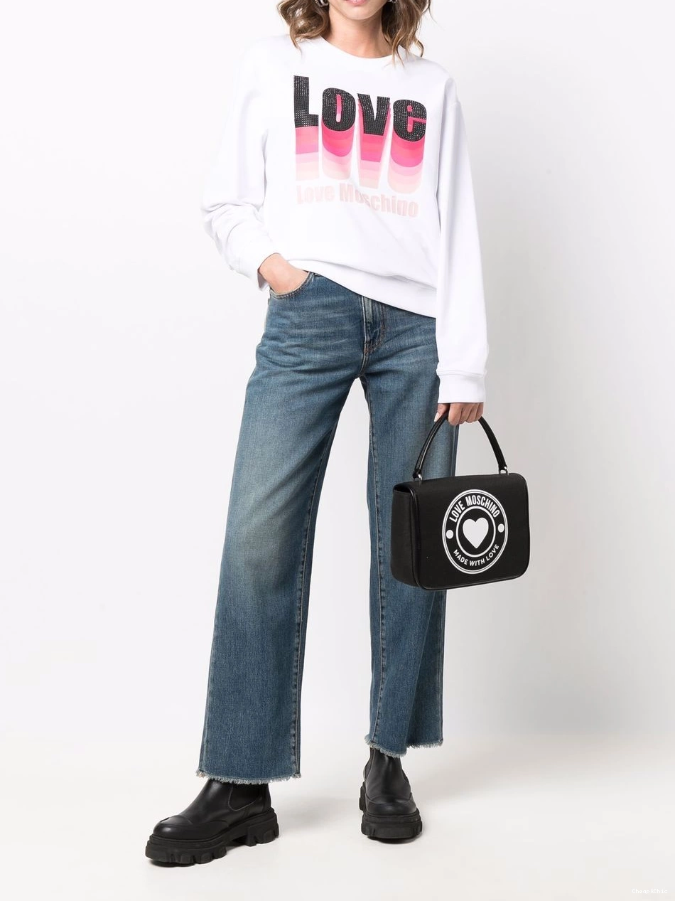 Cheap straight-leg Love mid-rise jeans Women Moschino 0425
